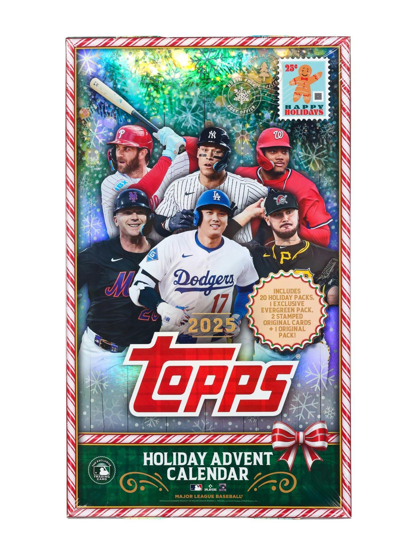 2025 Topps Holiday Baseball Advent Calendar Box - Sealed from DickandJanes.com - MLB Hobby Box