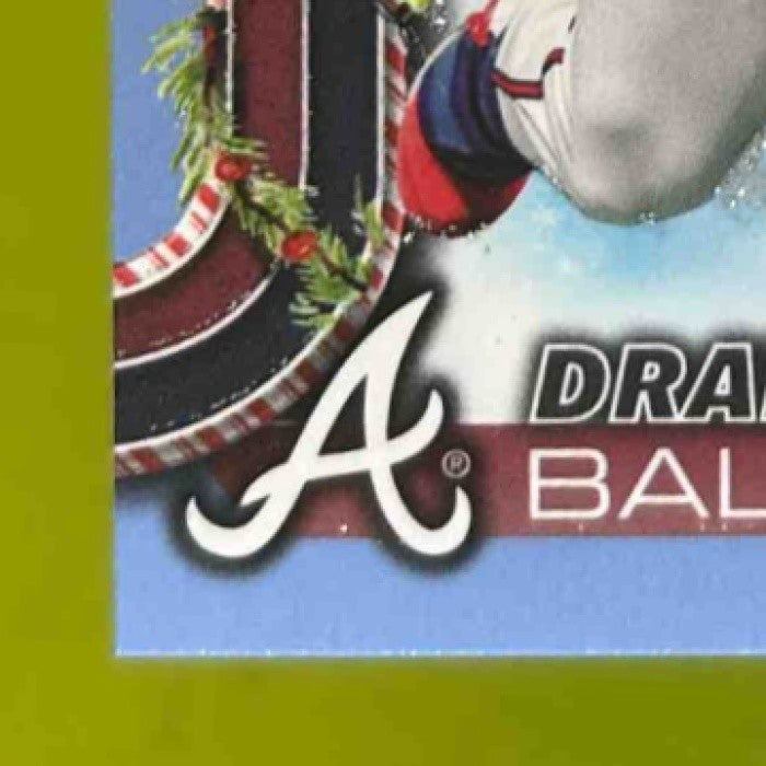 2025 Topps Holiday Drake Baldwin Blue Metallic Glitter #H60 RC Atlanta Braves - Sports Cards