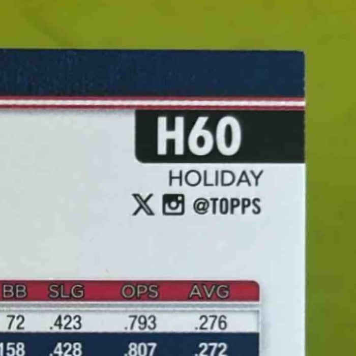 2025 Topps Holiday Drake Baldwin Blue Metallic Glitter #H60 RC Atlanta Braves - Sports Cards