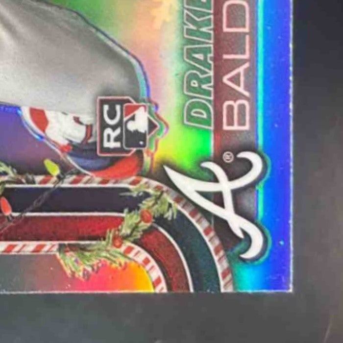 2025 Topps Holiday Drake Baldwin Chrome Refractor /499 #HC60 RC Atlanta Braves - Sports Cards