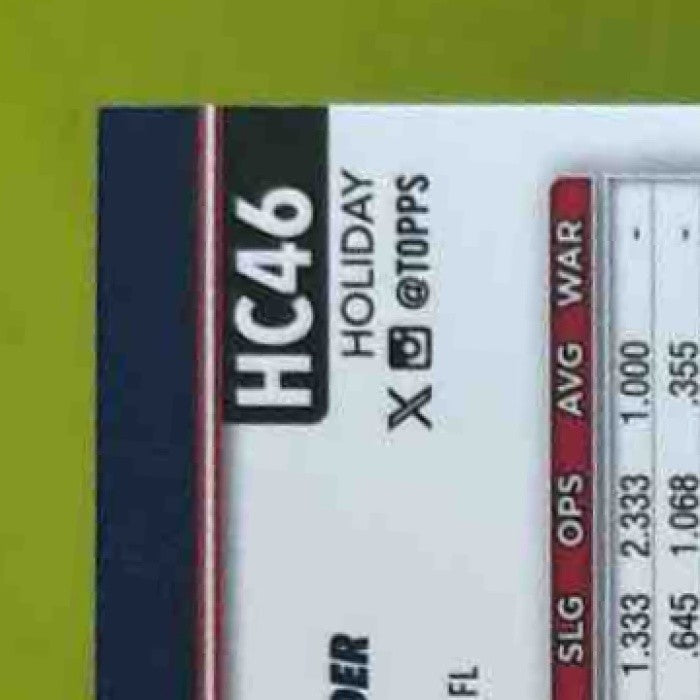 2025 Topps Holiday Dylan Crews Chrome Refractor /499 #HC46 RC Nationals - Sports Cards
