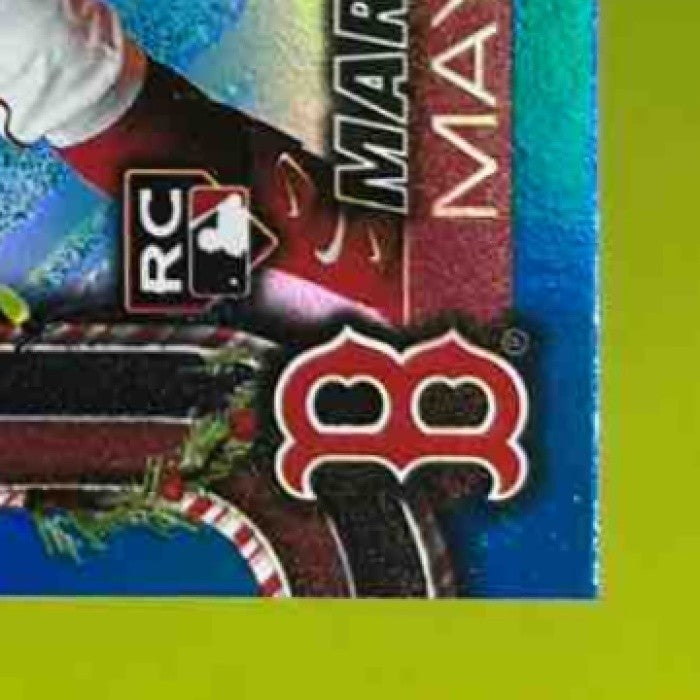 2025 Topps Holiday Marcelo Mayer Blue Metallic Glitter #H35 RC Boston Red Sox - Sports Cards