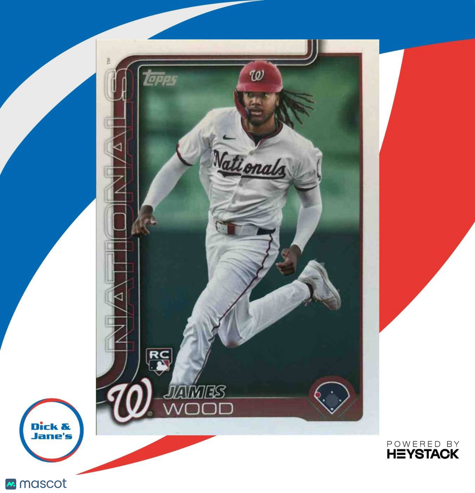 2025 Topps James Wood #181 RC Nationals - Sports Cards