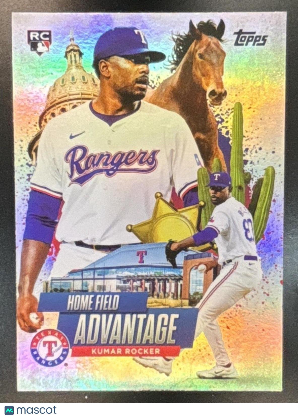2025 Topps Kumar Rocker Homefield Advantage #HA-37 RC Texas Rangers - Sports Cards