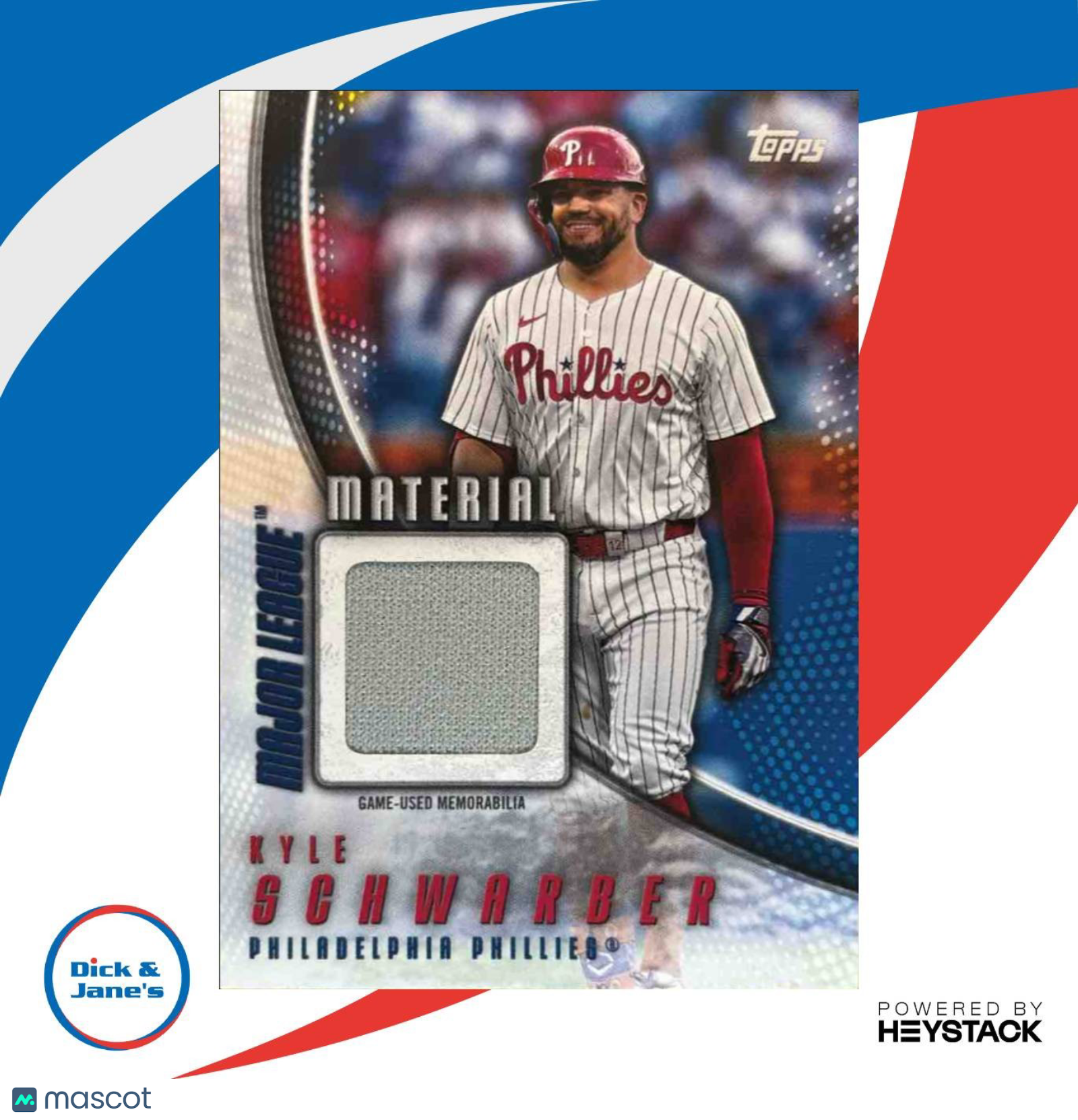 2025 Topps Kyle Schwarber Major League Material Relics Philadelphia Phillies - Sports Cards