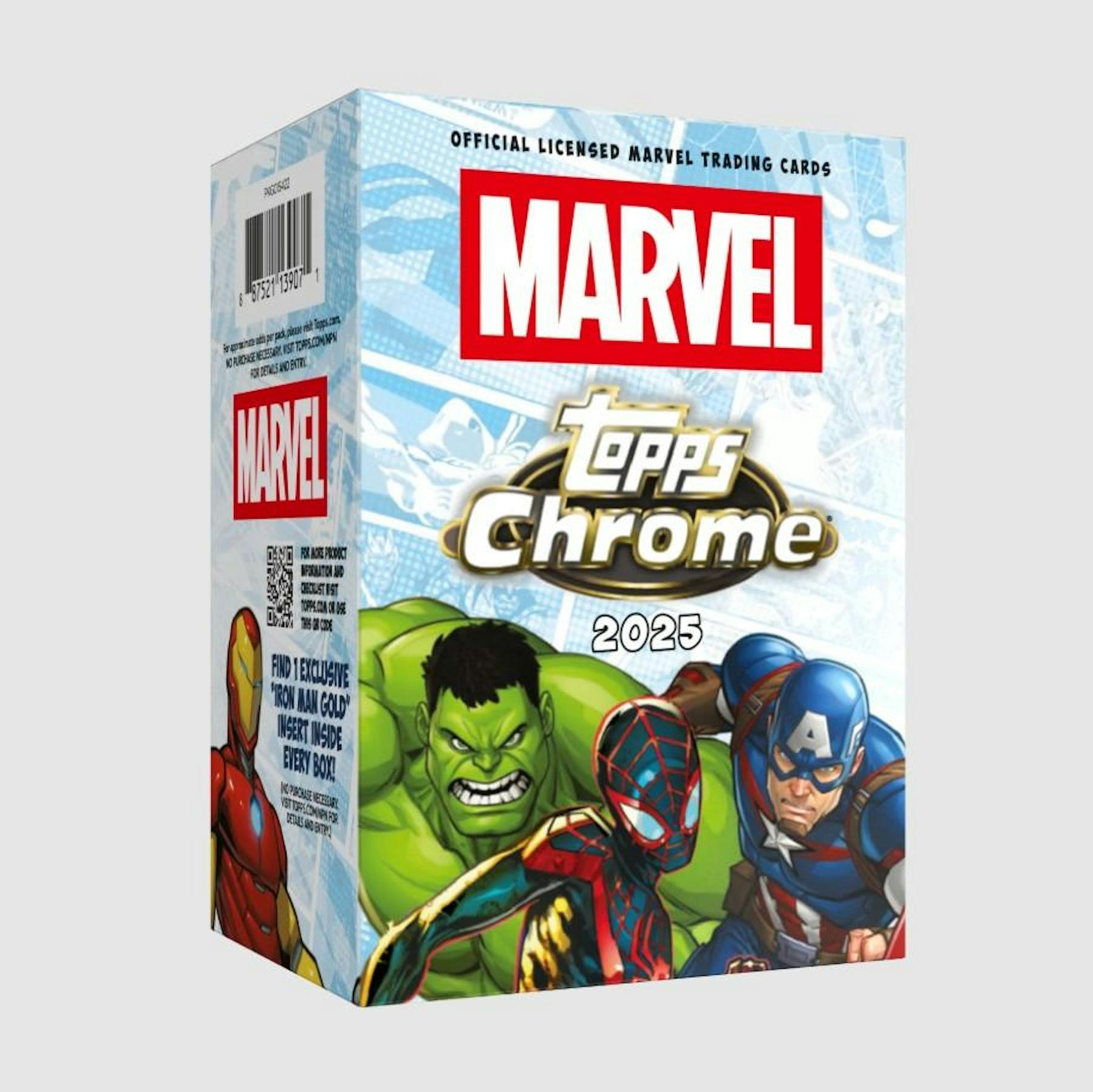 2025 Topps Marvel Chrome Blaster Box (Iron Man Gold Insert) - Trading Cards