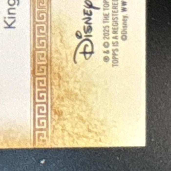 2025 Topps Mint Disney Arthur Gold Black Foil /10 #98 The Sword in the Stone - Non-Sports Cards