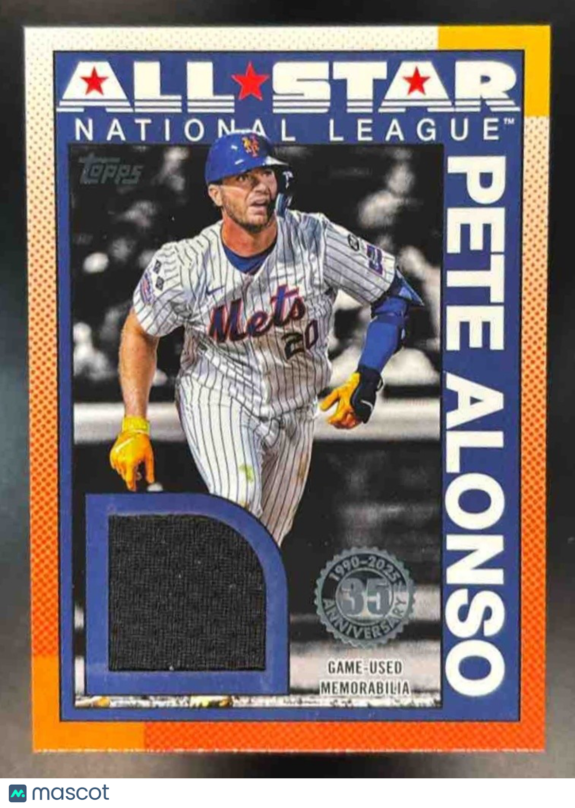 2025 Topps Pete Alonso 1990 Baseball All-Star Relics Series 2 MEM New York Mets - Sports Cards