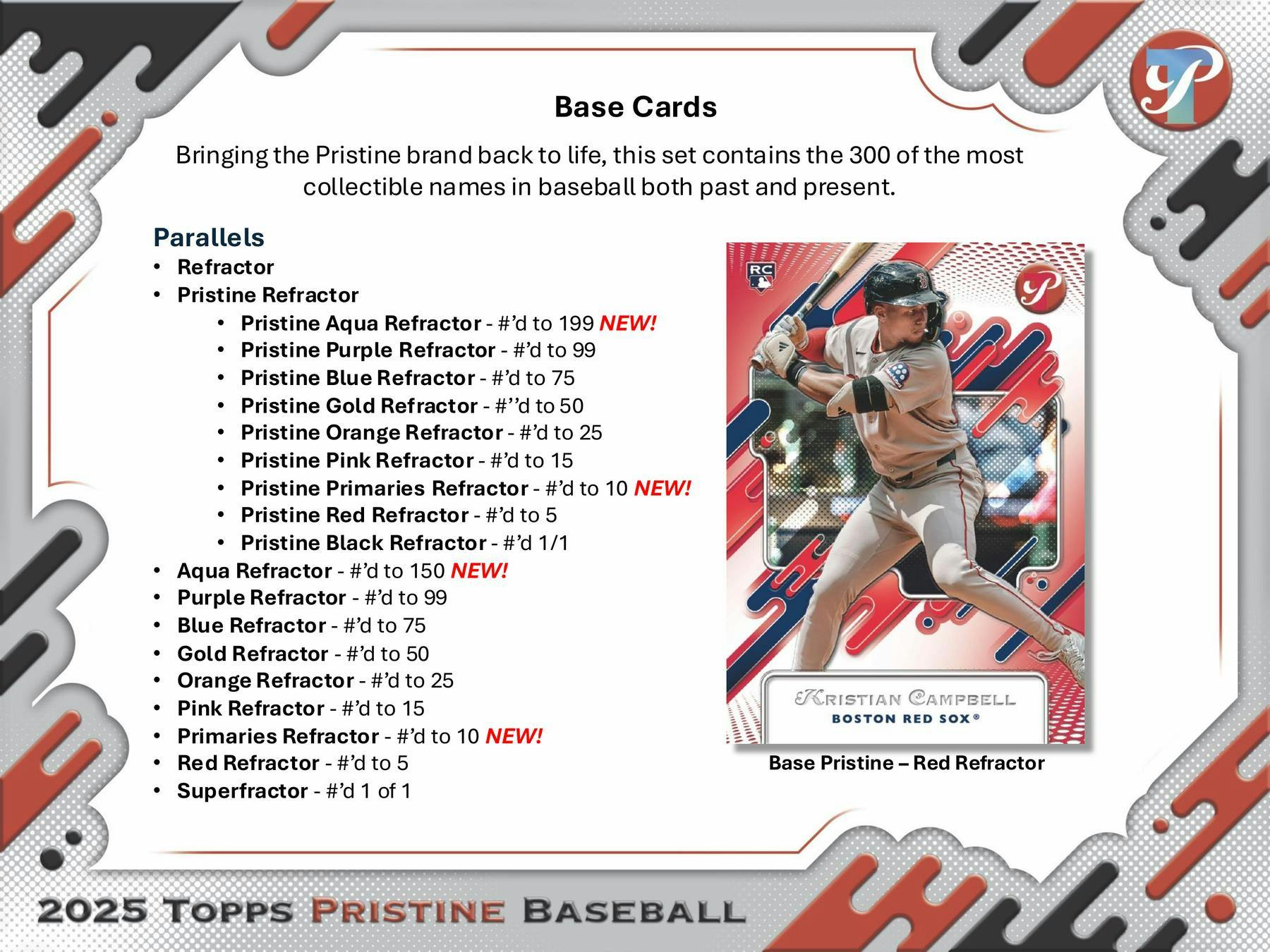 2025 Topps Pristine Baseball Hobby Box - MLB Hobby Box