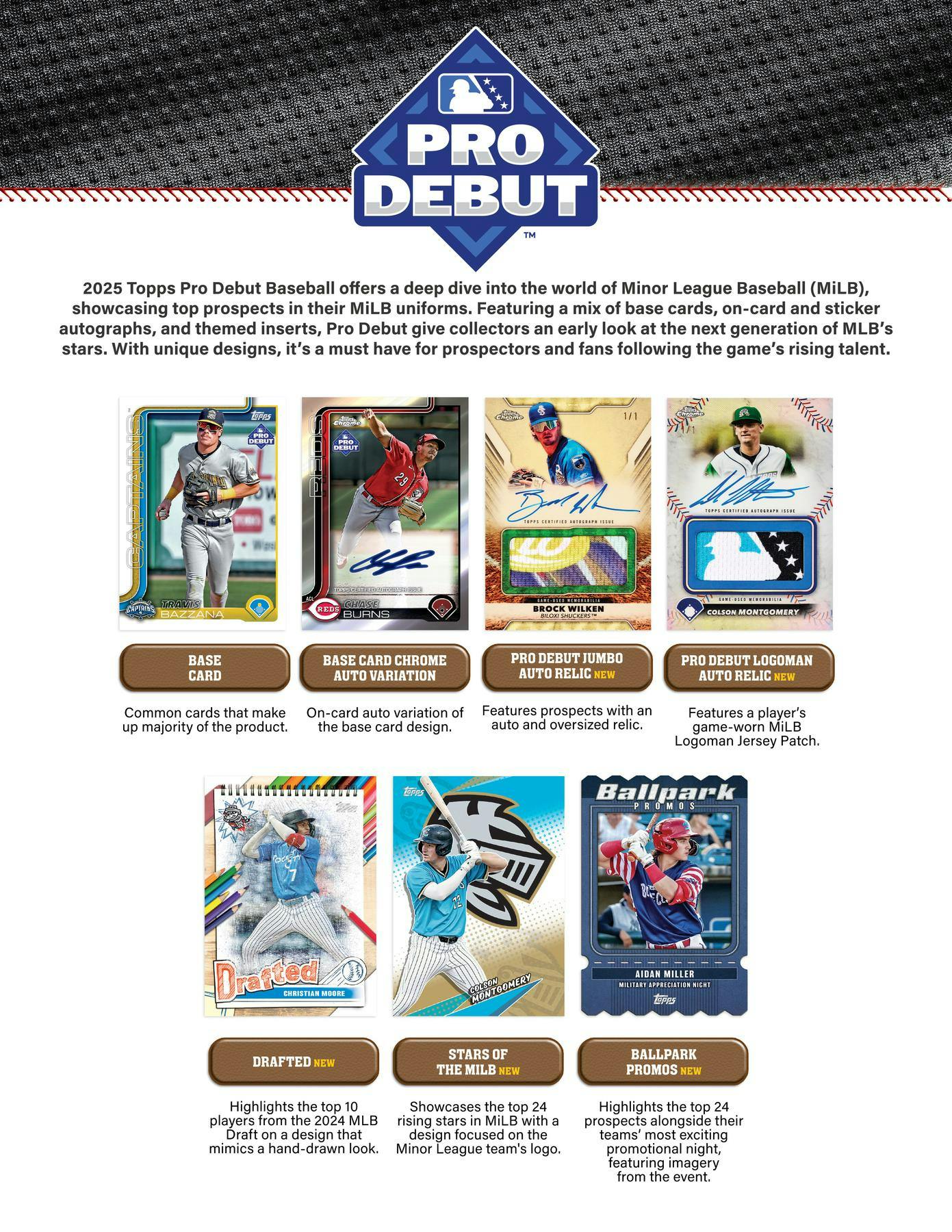2025 Topps Pro Debut Baseball Hobby Jumbo Box (4 Autos / Chrome Inserts) - MLB Hobby Box