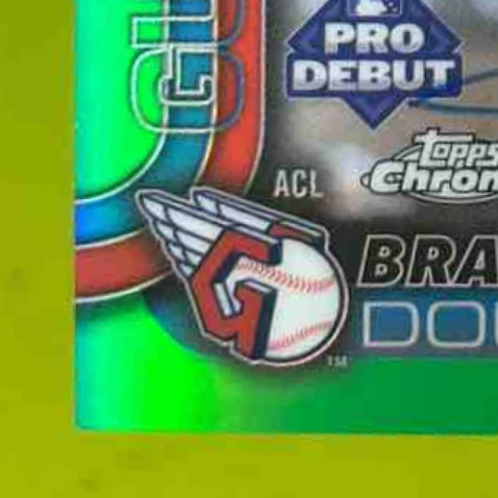 2025 Topps Pro Debut Braylon Doughty Chrome Auto Green /99 #PDC-22 ACL Guardians - Sports Cards
