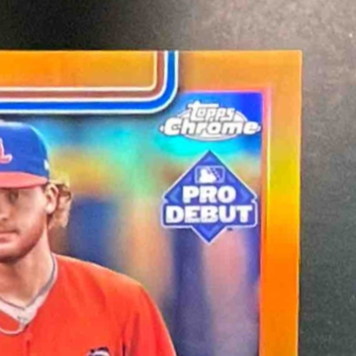 2025 Topps Pro Debut Carson Benge #PD-55 Auto TRUE Orange Foil 20/25 MY Mets - Sports Cards