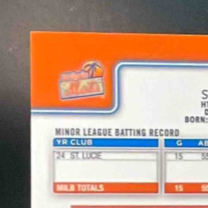 2025 Topps Pro Debut Carson Benge #PD-55 Auto TRUE Orange Foil 20/25 MY Mets - Sports Cards