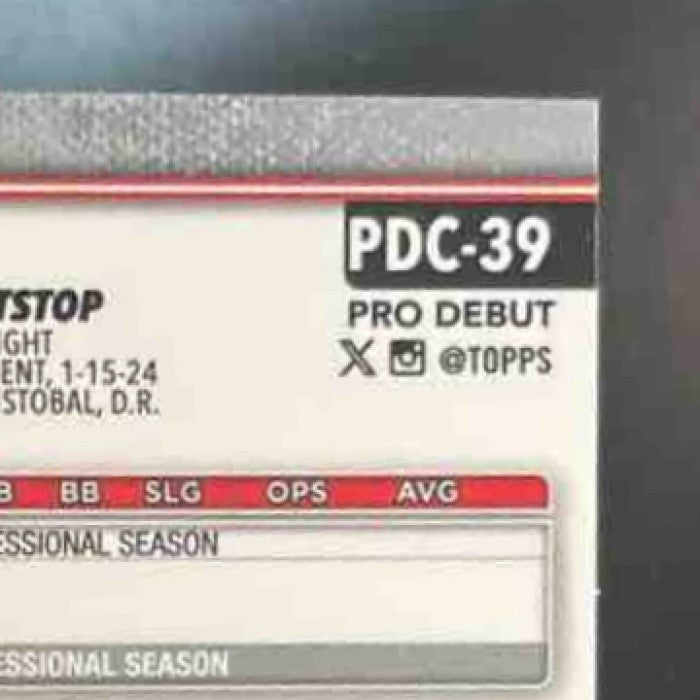 2025 Topps Pro Debut Jesus Made Chrome Blue /150 #PDC-39 Carolina Mudcats - Sports Cards