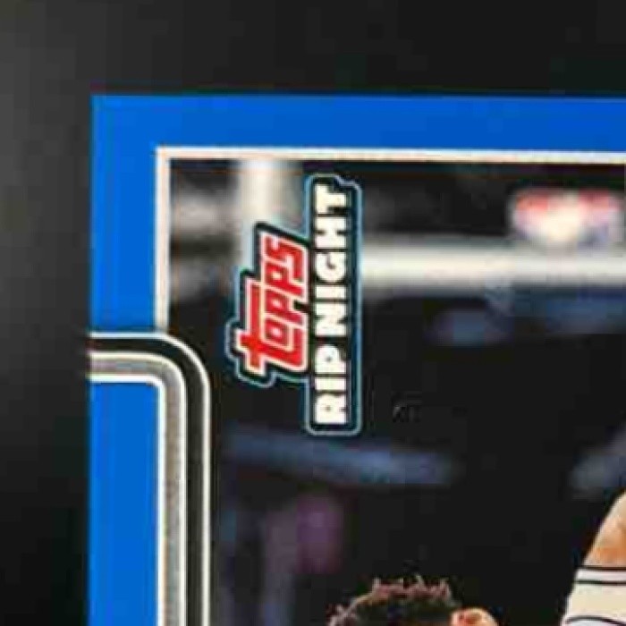 2025 Topps Rip Night Victor Wembanyama Blue San Antonio Spurs SSP #BK-20 - Sports Cards