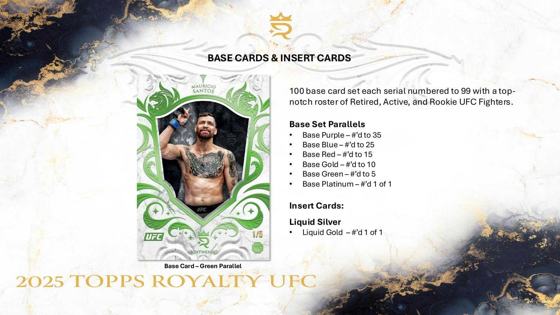 2025 Topps Royalty UFC Hobby Box (5 Auto / 3 Relics) - Trading Cards