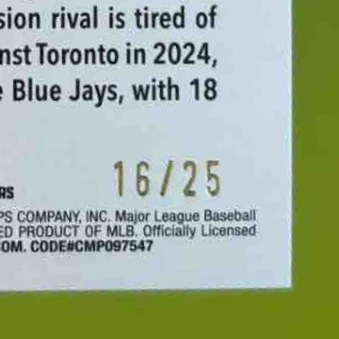 2025 Topps Ryan Mountcastle Orange Rainbow Foilboard /25 #107 Baltimore Orioles - Sports Cards