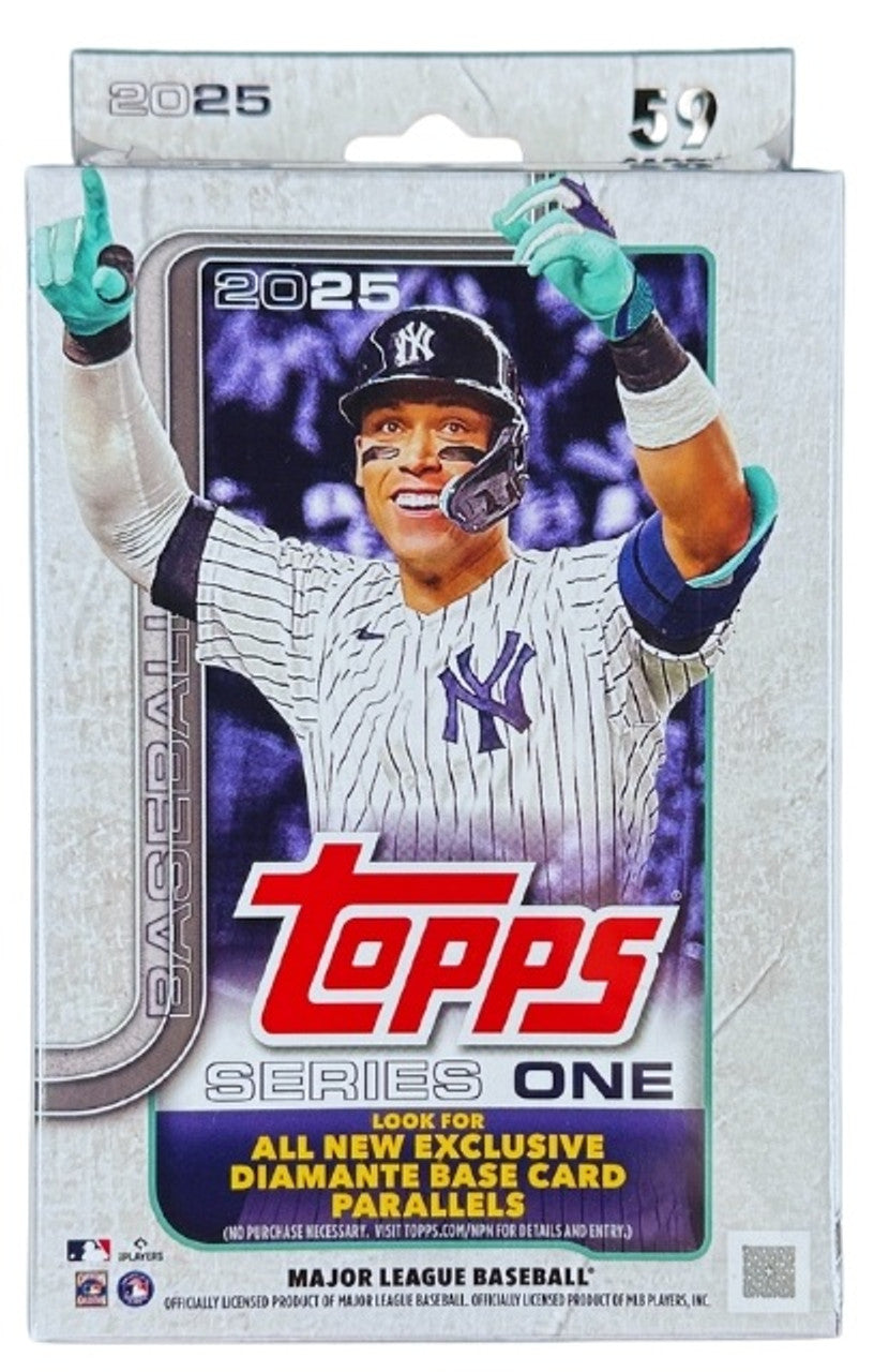 2025 Topps Series 1 Baseball Hanger Box (Diamante Parallels) 59 Cards / Pack - MLB Retail Box