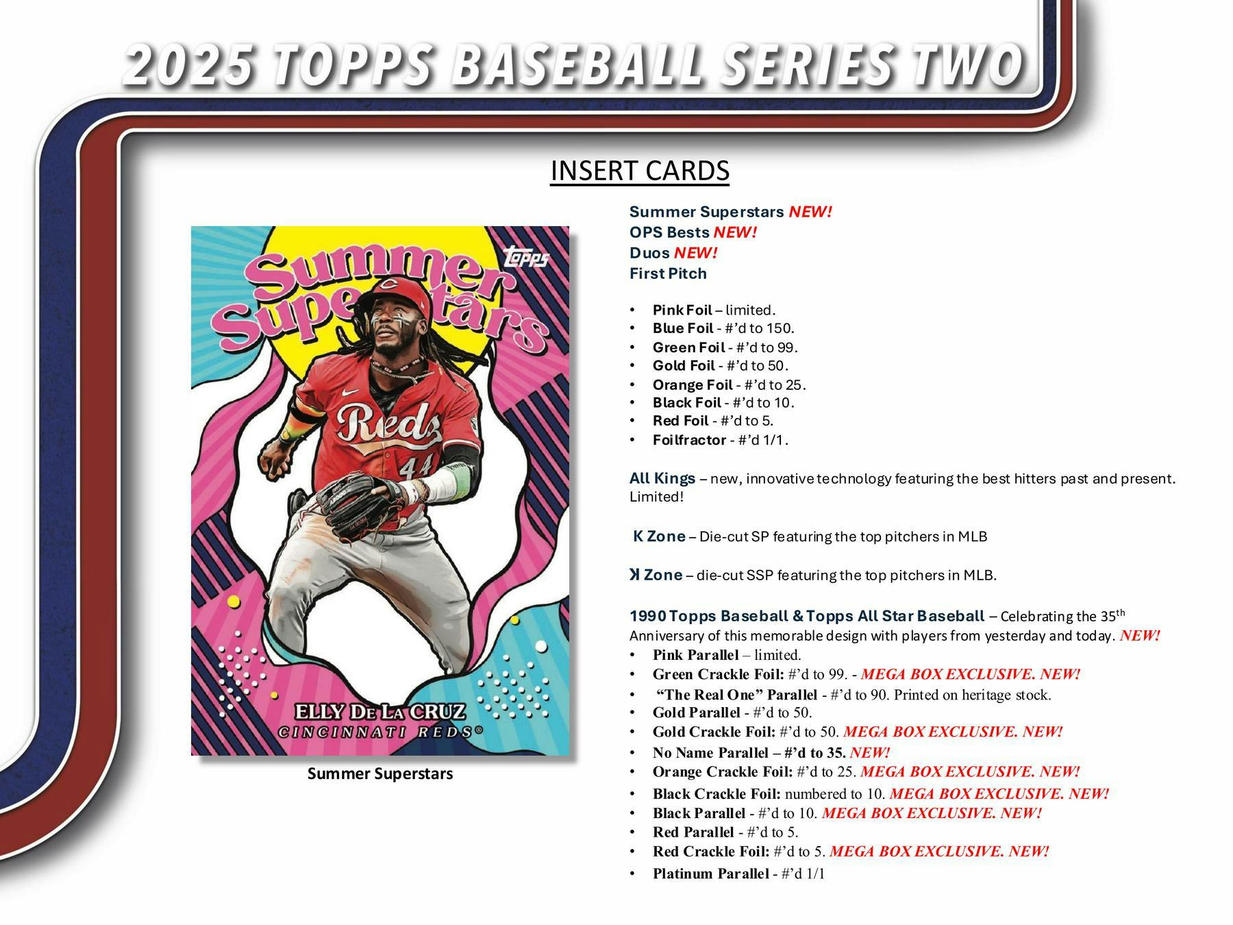 2025 Topps Series 2 Baseball Blaster Box (3 Holiday Parallels Plus More!) - MLB Retail Box