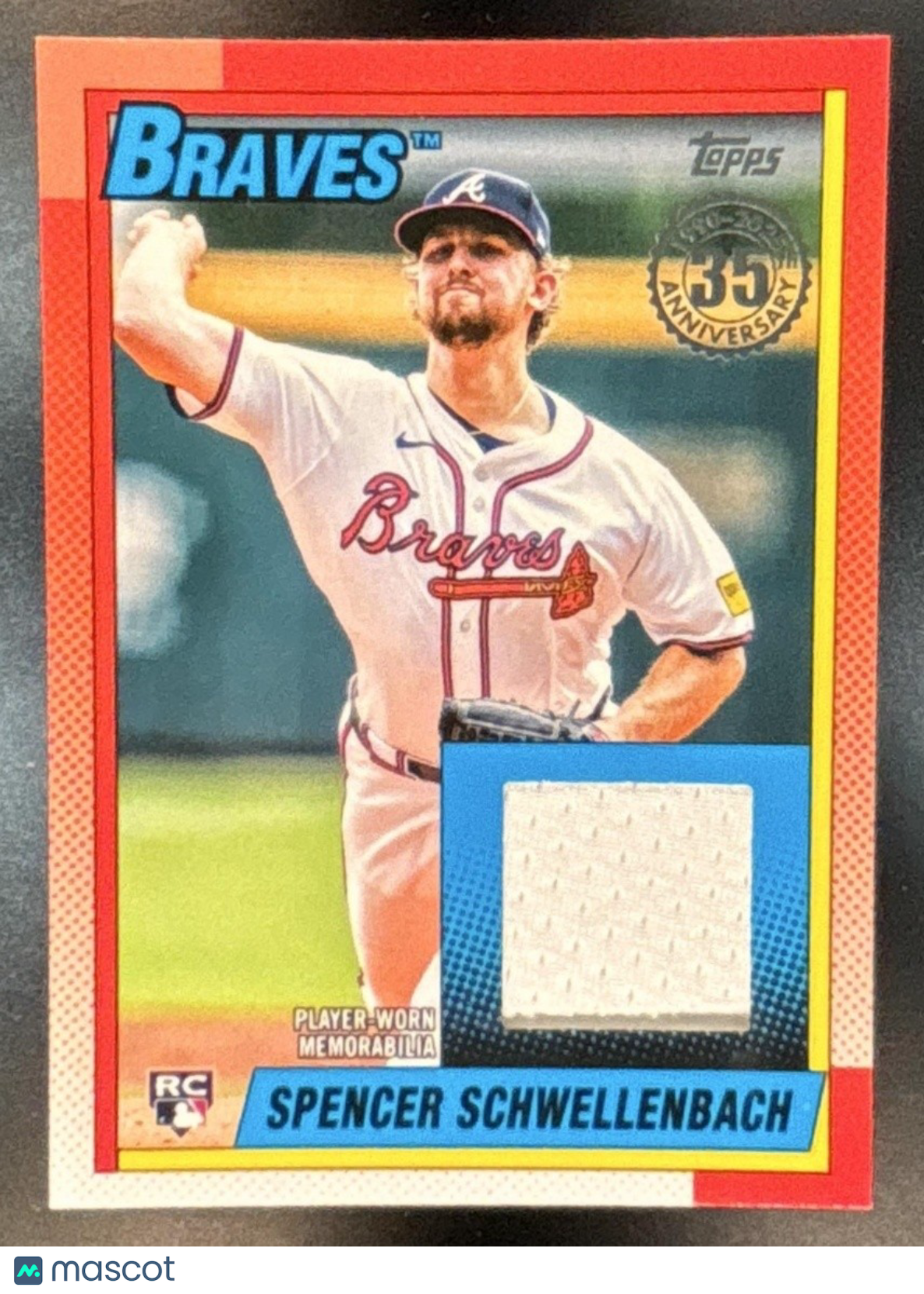 2025 Topps Spencer Schwellenbach 1990 Baseball Relics RC Atlanta Braves - Sports Cards