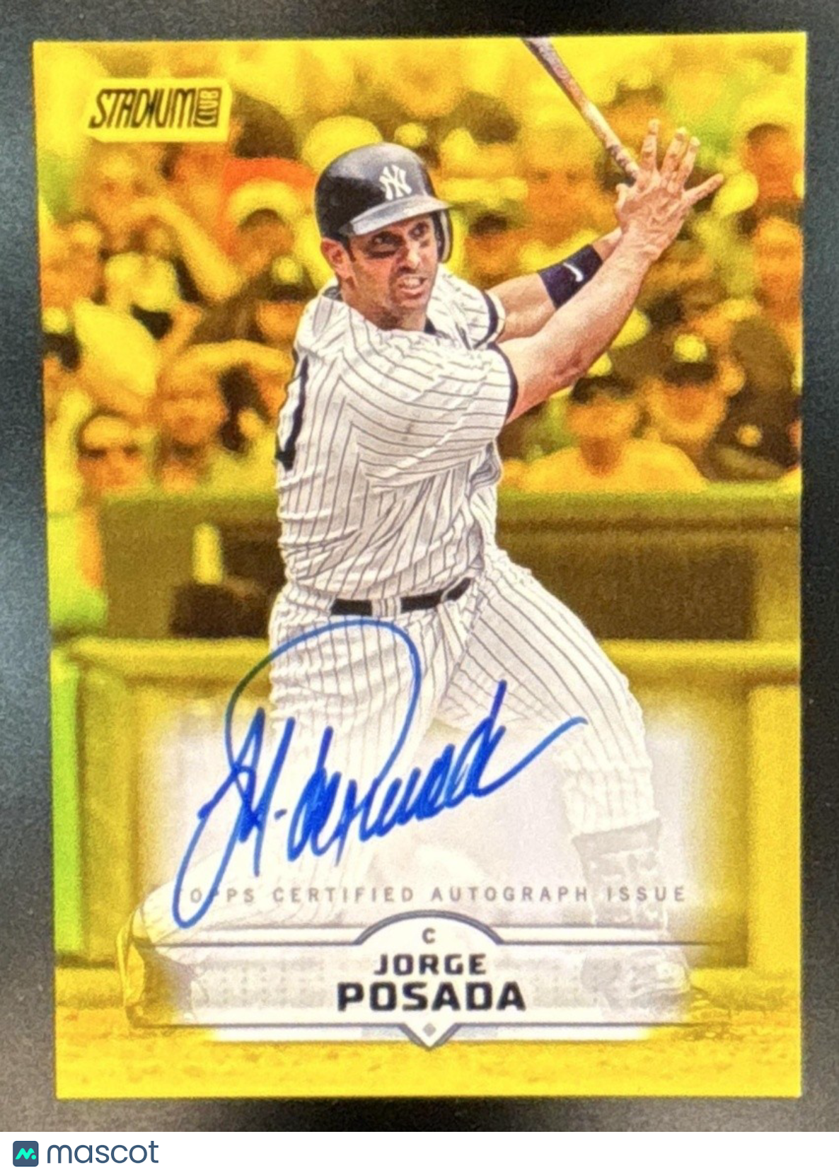 2025 Topps Stadium Club Jorge Posada Auto Yellow Foil #SCBA-JP New York Yankees - Sports Cards