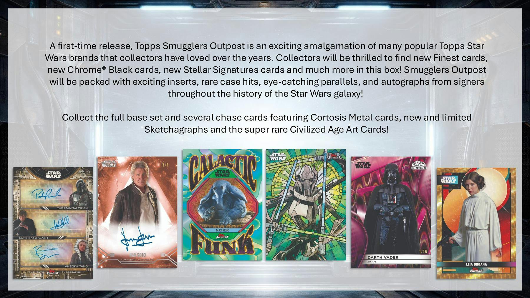 2025 Topps Star Wars Smugglers Outpost Hobby Box (2 Autos) - Collectible Trading Cards