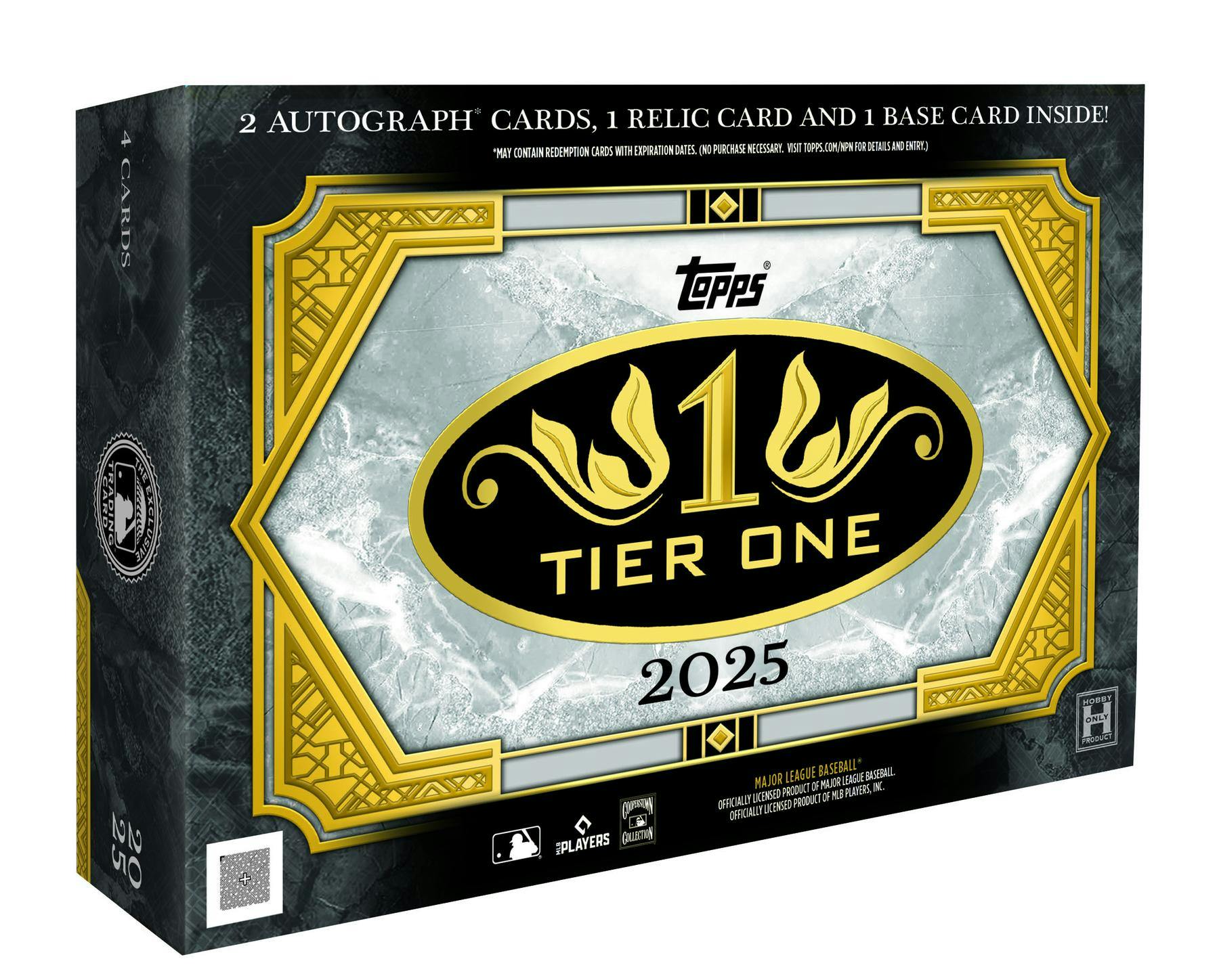 2025 Topps Tier One Baseball Hobby Box (2 Auto / 1 Mem) - MLB hobby