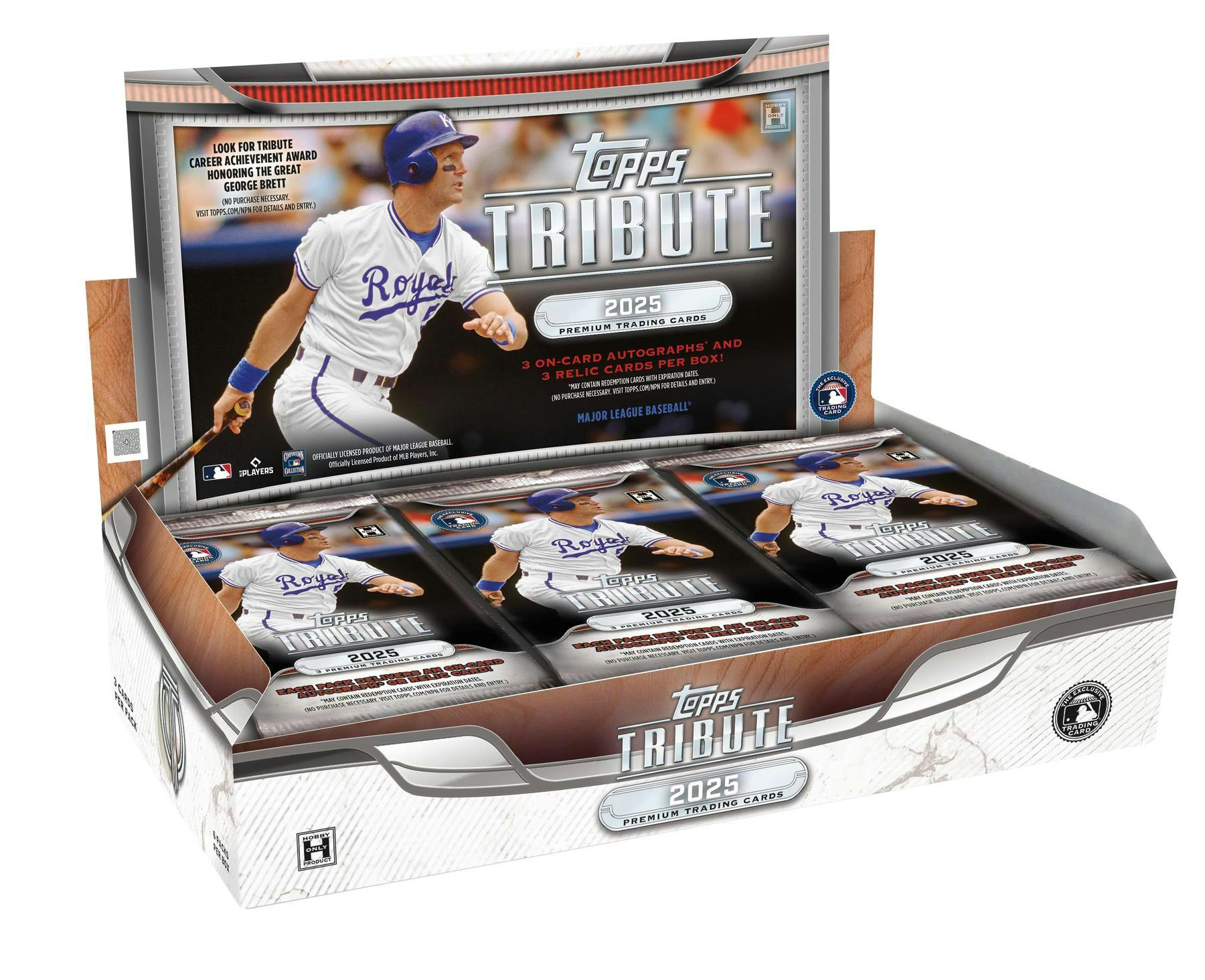 2025 Topps Tribute Baseball Hobby Box (3 Auto / 3 Mem) - MLB hobby