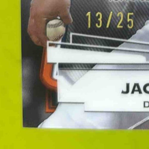 2025 Topps Tribute Jackson Jobe League Inauguration Auto Orange 13/25 RC Tigers Sports Cards