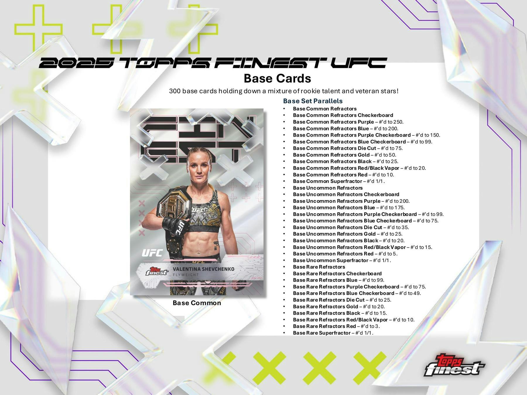 2025 Topps UFC Finest Hobby Box (2 Autos) MMA - Trading Cards