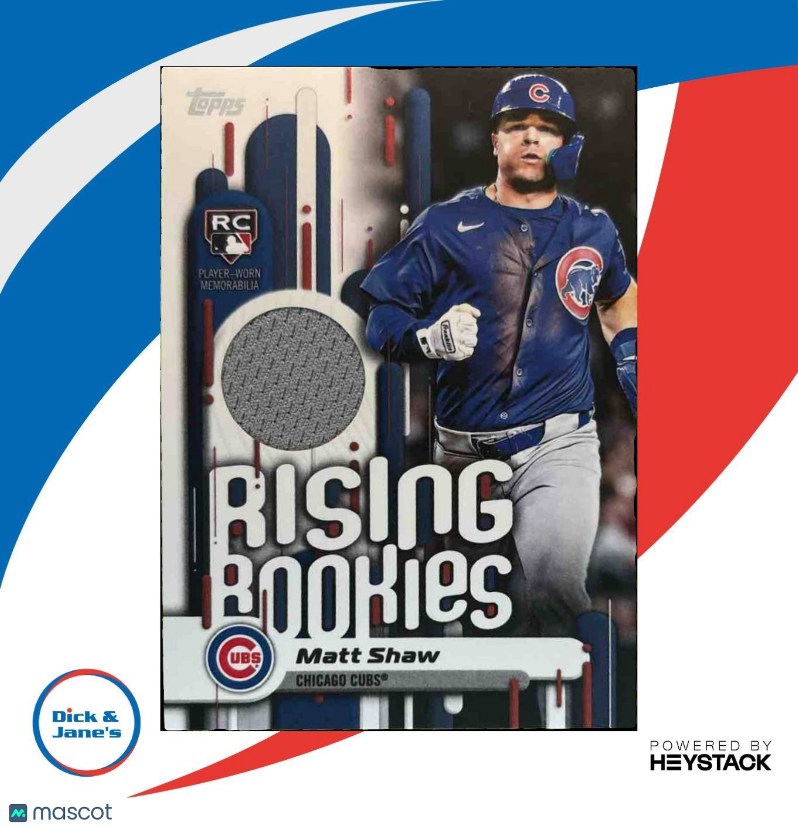 2025 Topps Update Matt Shaw Rising Rookie Relics #RRR-MS RC MEM Chicago Cubs - Sports Cards