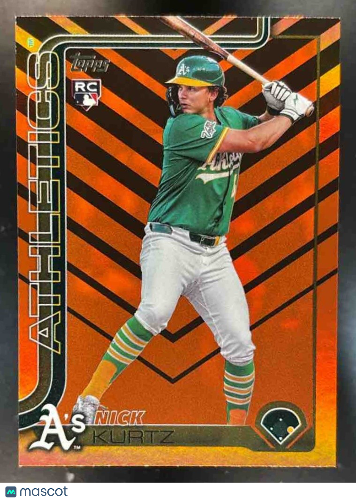 2025 Topps Update Nick Kurtz Orange and Black Holiday