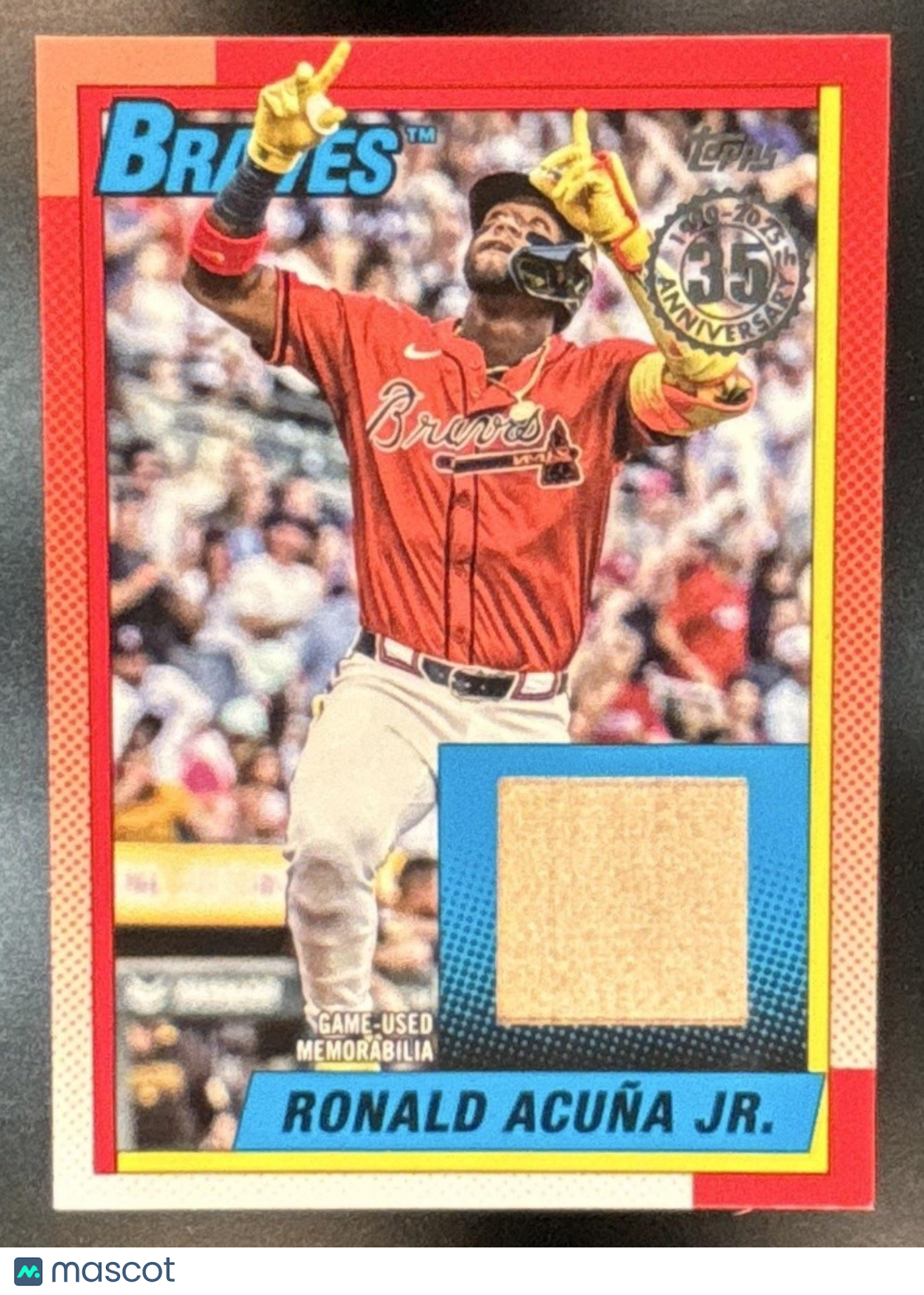 2025 Topps Update Ronald Acuna Jr. 1990 Relic #90RU-RAJ MEM Atlanta Braves - Sports Cards