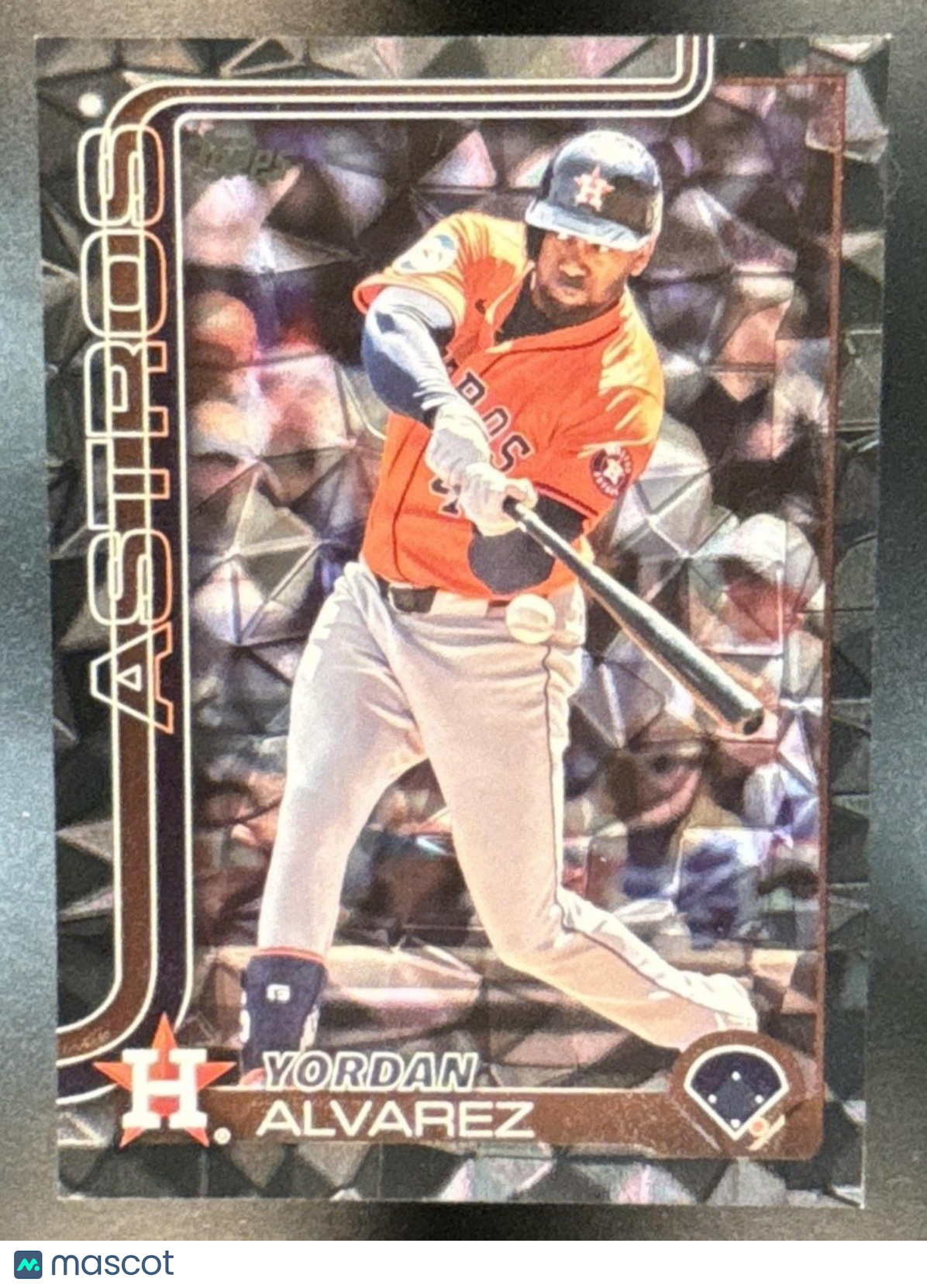 2025 Topps Yordan Alvarez Black Diamante /10 #244 Houston Astros - Sports Cards