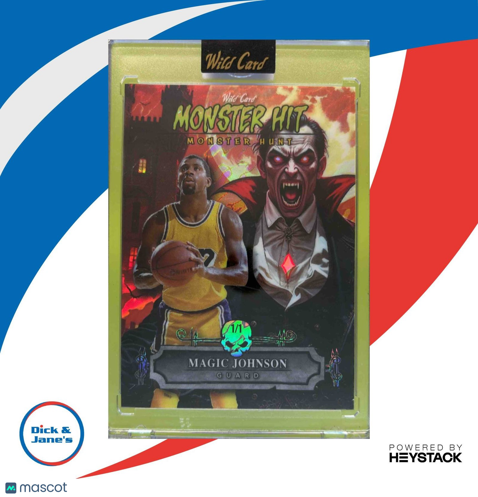 2025 Wild Card Monster Hit Monster Hunt Magic Johnson 1/1 - Sports Cards