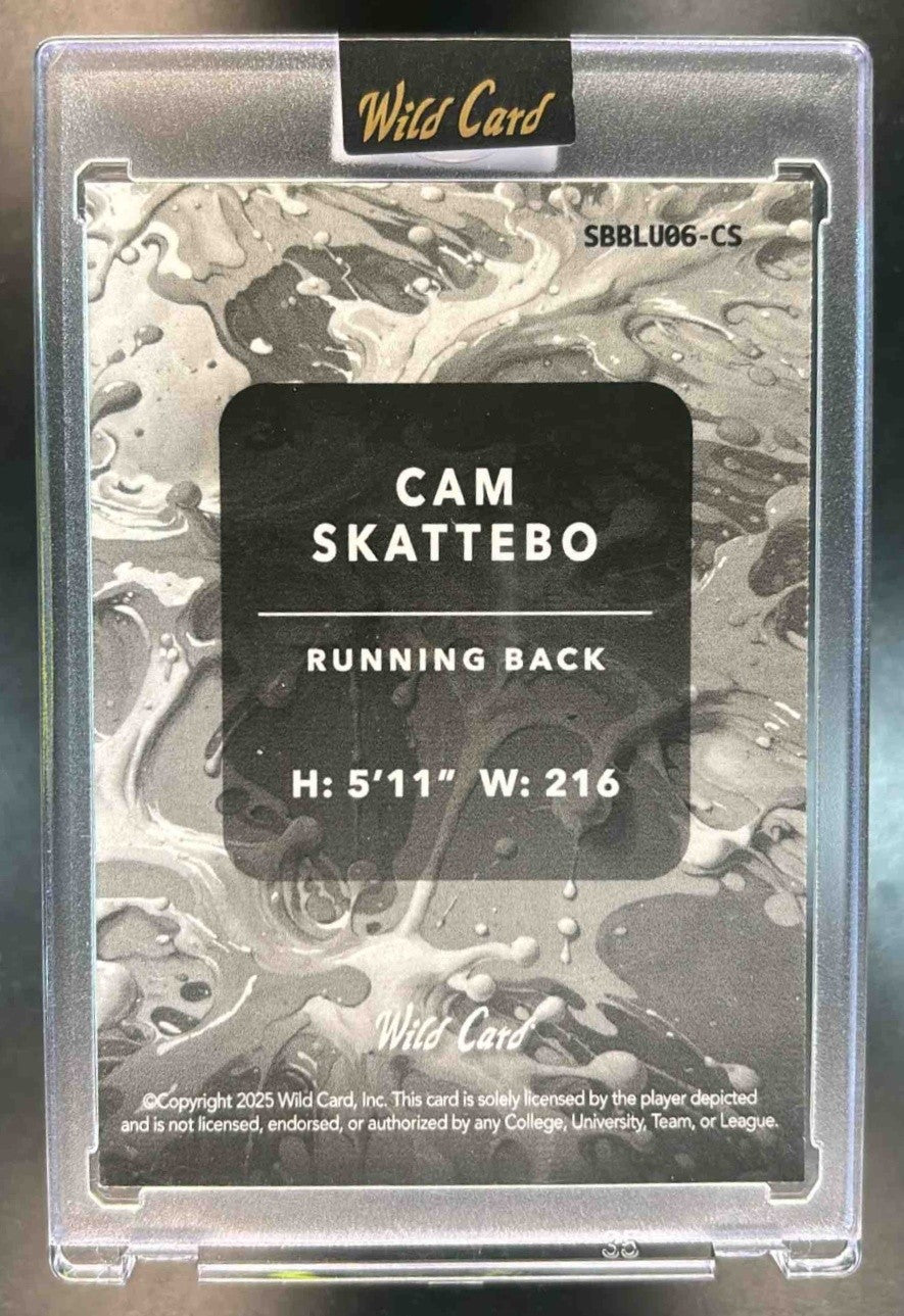2025 Wild Card Splat Cam Skattebo /4 Giants - Sports Cards