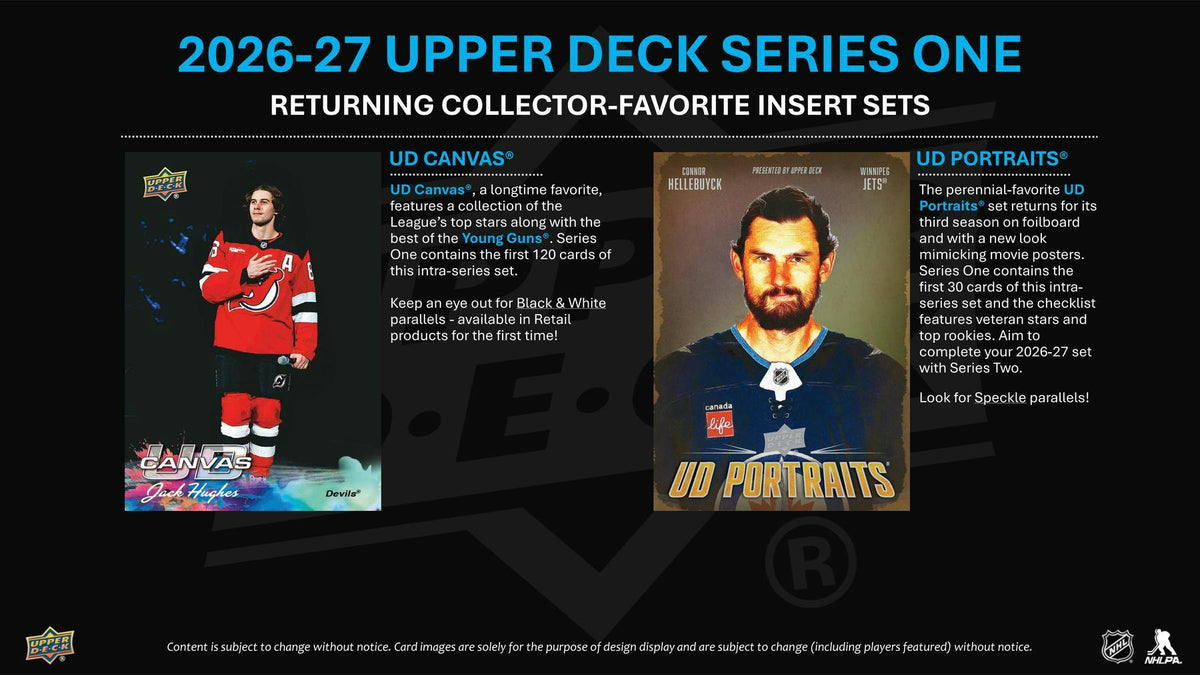 2026/27 Upper Deck Series 1 Hockey Blaster Box (1 Young Guns)