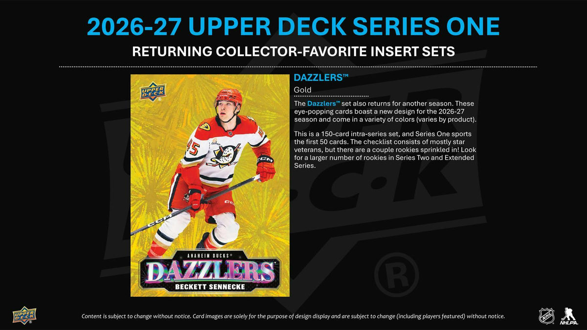 2026/27 Upper Deck Series 1 Hockey Blaster Box (1 Young Guns)