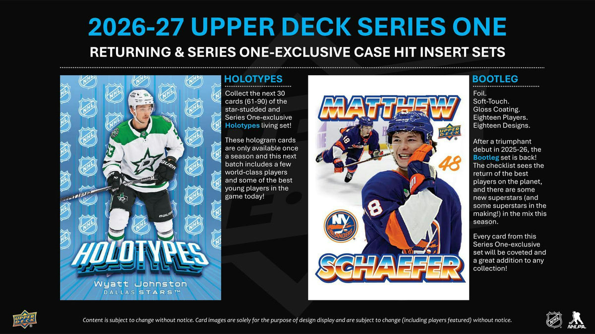 2026/27 Upper Deck Series 1 Hockey Blaster Box (1 Young Guns)