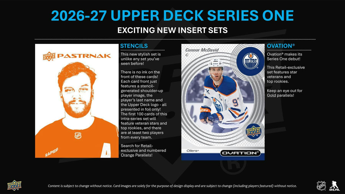 2026/27 Upper Deck Series 1 Hockey Blaster Box (1 Young Guns)