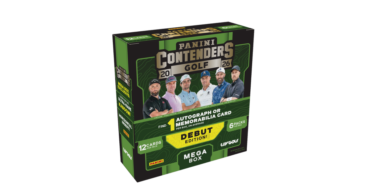 2026 Panini Contenders LIV Golf Mega Box (1 Auto or Mem Card) Kaboom's ???