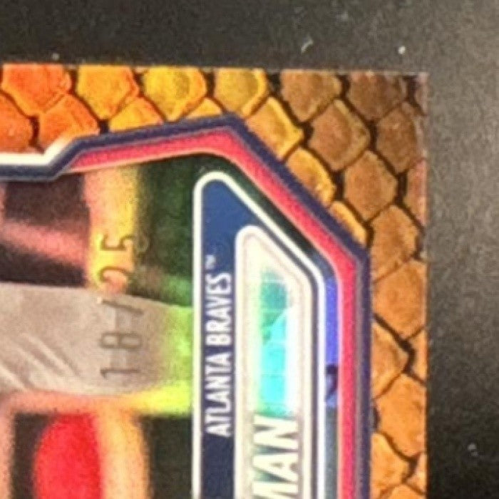 2026 Bowman Eric Hartman Chrome Reptilian Orange /25 #BCP102 1st Prospect Braves - Sports Cards