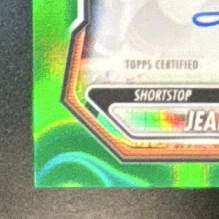 2026 Bowman Jean Carlos Sio Chrome Auto Green Lava /99 1st Prospect Giants - Sports Cards