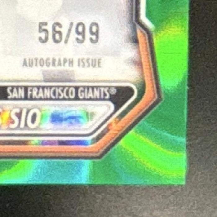 2026 Bowman Jean Carlos Sio Chrome Auto Green Lava /99 1st Prospect Giants - Sports Cards