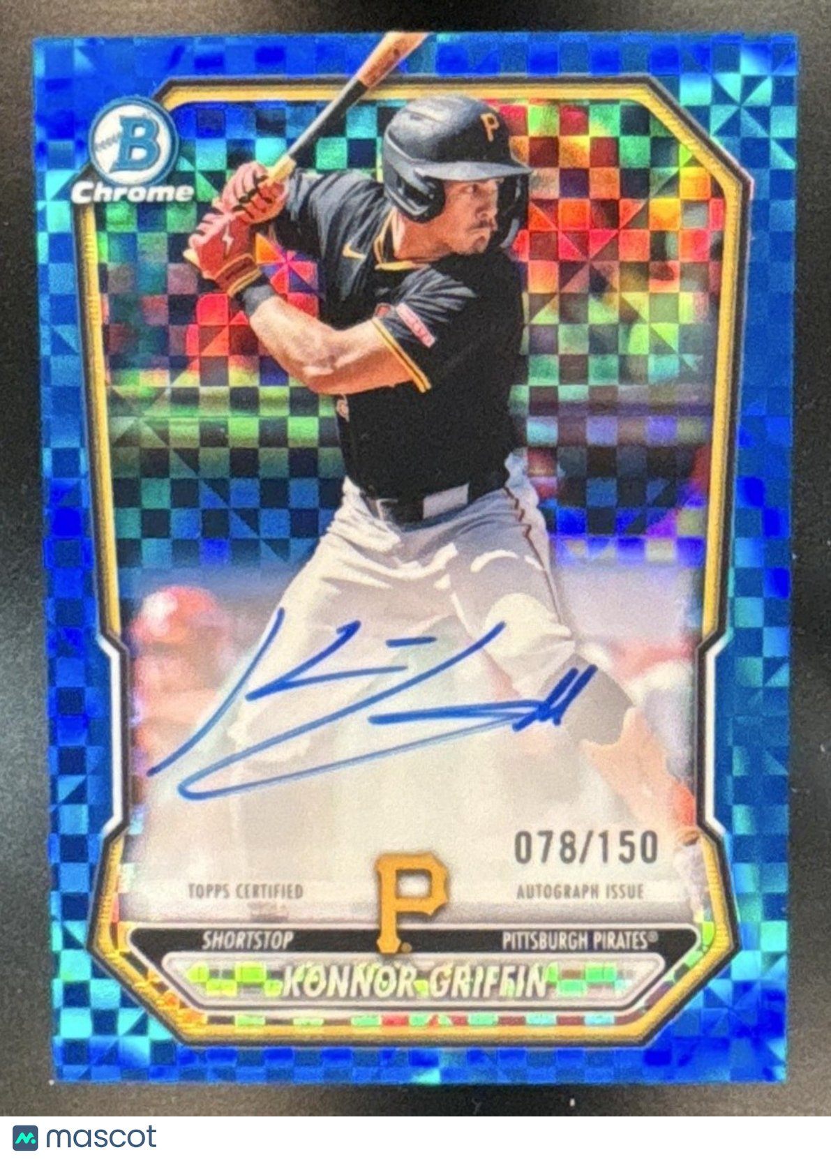 2026 Bowman Konnor Griffin Chrome Prospect Auto Blue X-Fractor /150 Pirates - Sports Cards