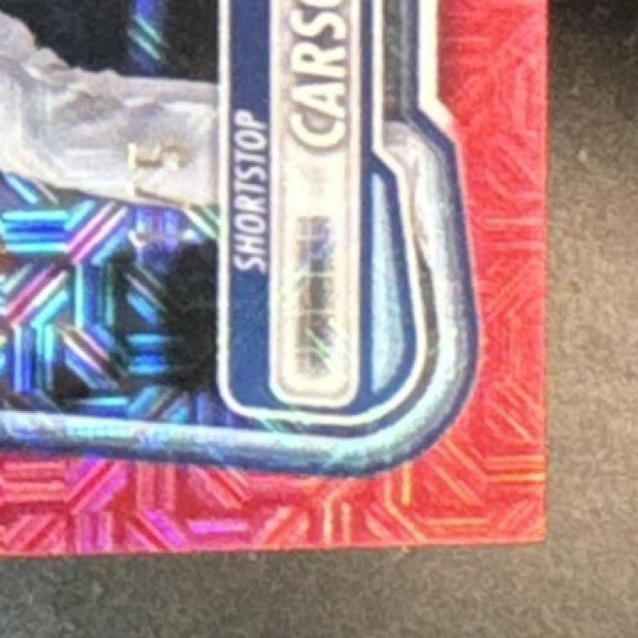 2026 Bowman Mega Box Carson Williams Chrome Red Mojo /5 #39 RC Tampa Bay Rays - Sports Cards