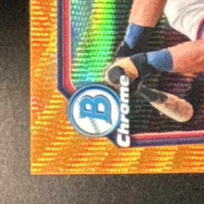 2026 Bowman Riley Nelson Chrome Auto Orange Wave /25 1st Prospect Guardians - Sports Cards