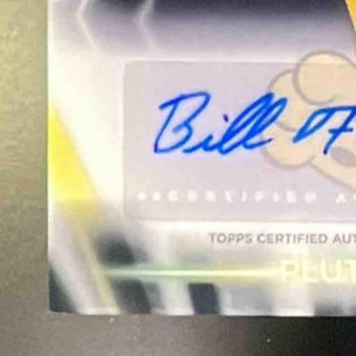 2026 Disney Neon Bill Farmer Pluto Chrome Etch Auto Black Speckle Refractor 2/10 - Non-Sports Cards