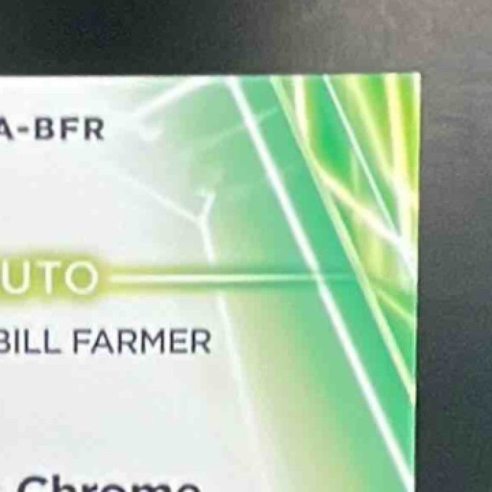 2026 Disney Neon Bill Farmer Pluto Chrome Etch Auto Black Speckle Refractor 2/10 - Non-Sports Cards