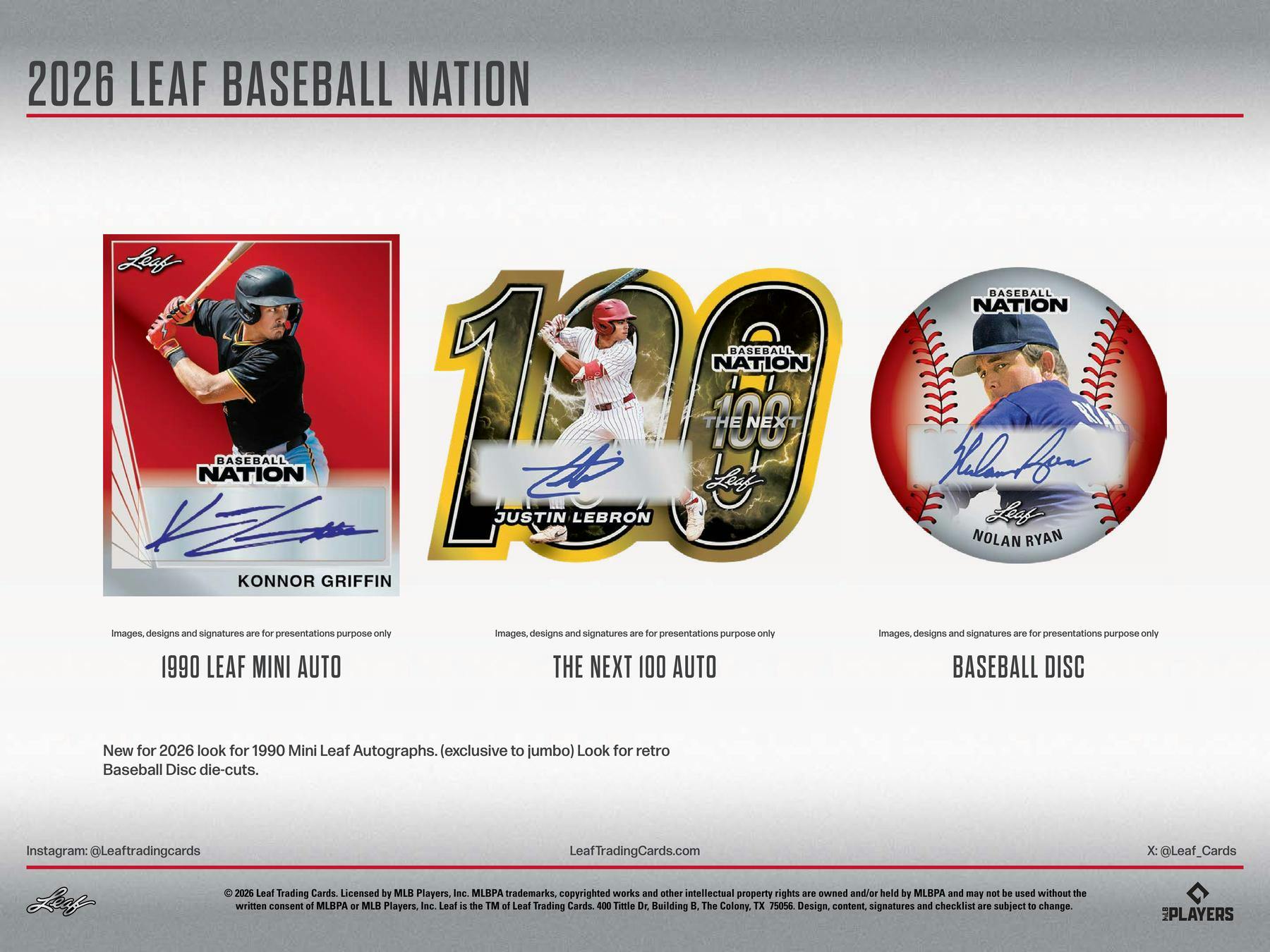 2026 Leaf Baseball Nation Hobby Box (6 Autos) - MLB Hobby Box